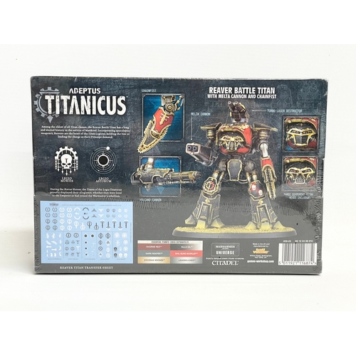 63 - An unopened Warhammer Adeptus Titanicus Reaver Battle Titan With Melta Cannon and Chainfist in box