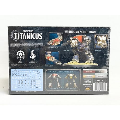 64 - An unopened Warhammer Adeptus Titanicus Warhound Scout Titans in box.