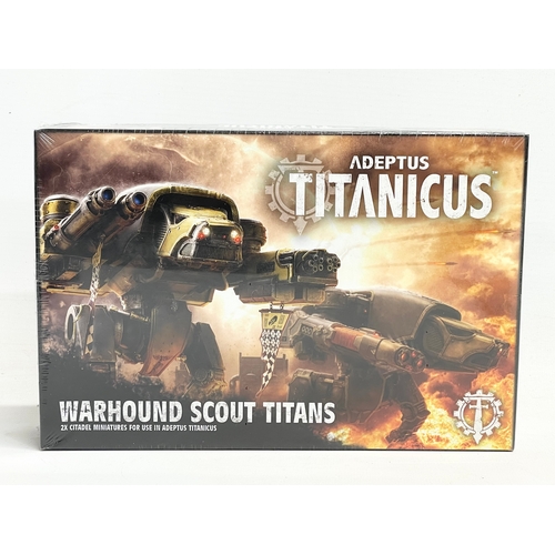 64 - An unopened Warhammer Adeptus Titanicus Warhound Scout Titans in box.