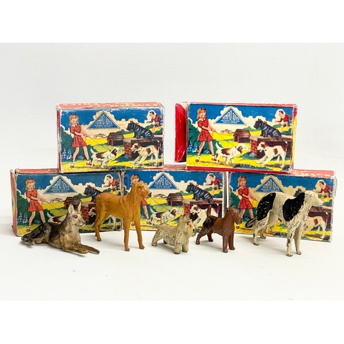 100 - 5 vintage Timpo Toys ‘My Pet’ series led model animals in original boxes. Boxes measure 9cm