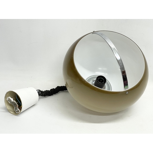 307 - A Mid Century Italian ceiling light by Rolly. Shade measures 30x32cm