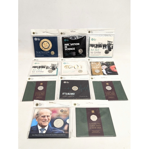 591D - 11 Commemorative coins