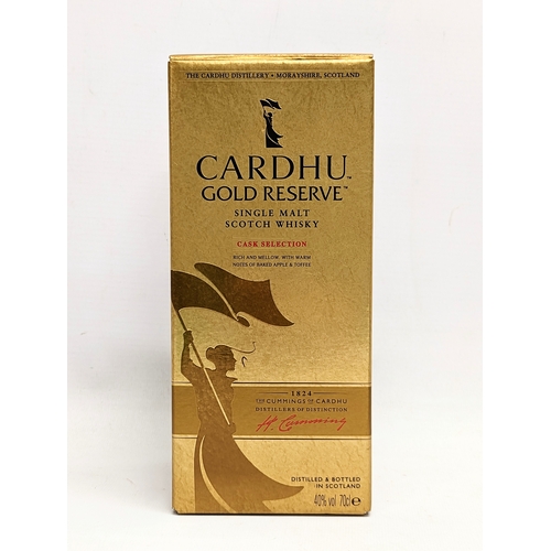 315 - An unopened bottle of Cardhu Gold Reserve Single Malt Scotch Whisky in box.