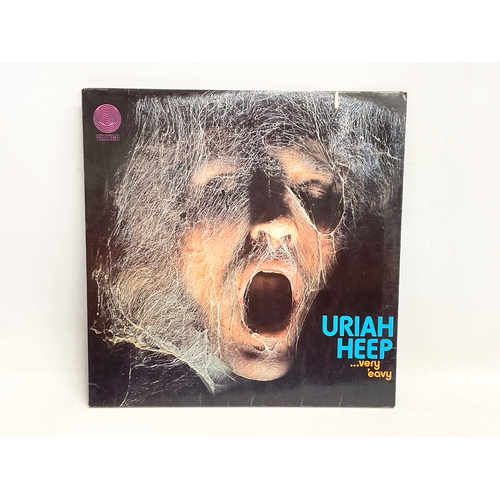 359 - A Uriah Heep Very Eavy Umble LP vinyl record. Vertigo.