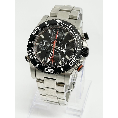 596 - A Bulova Precisionist gents watch.