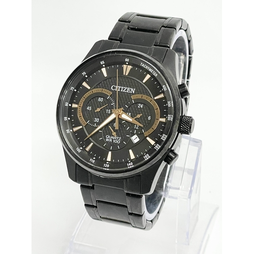 597 - A Citizen Quartz WR 100 gents watch.