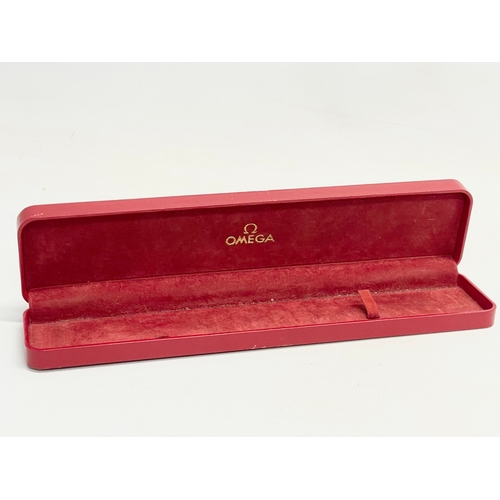 598 - An Omega watch box. 25cm