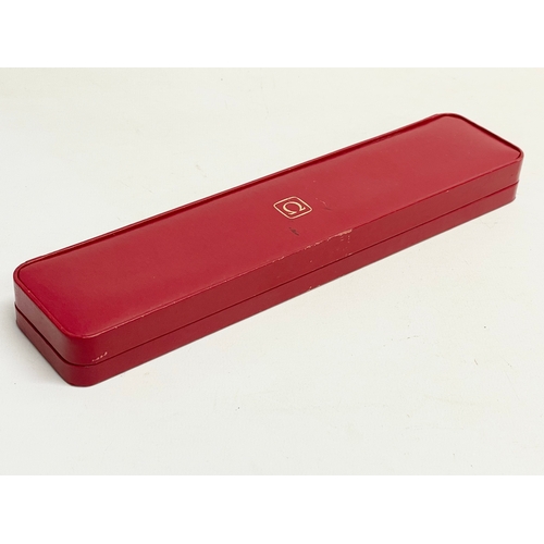 598 - An Omega watch box. 25cm