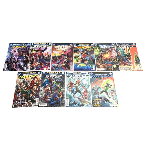 376 - A collection of Justice League DC Comic Books.