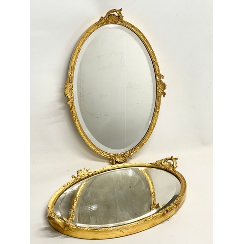 195V - A pair of early 20th century ornate gilt framed mirrors  from William Rodman & Co. Carvers, Gilders ... 