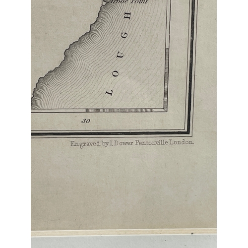 207K - 2 early 20th century engraved maps of County Londonderry and Tyrone, Northern Ireland. Engraved by J... 