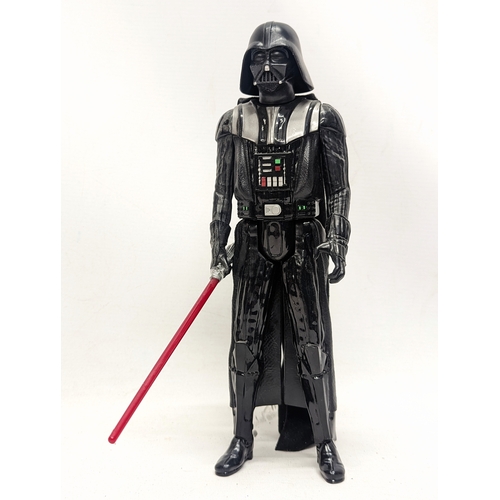 376W - A Hasbro toy figure of Star Wars Darth Vader. 29cm