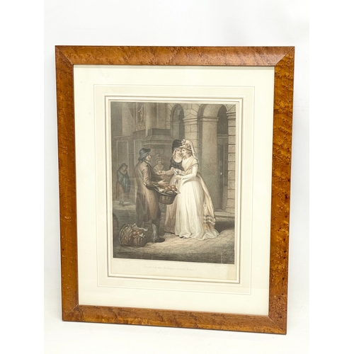 207Z - A set of 13 late 19th century prints in later Birdseye Maple frames. 52x63cm