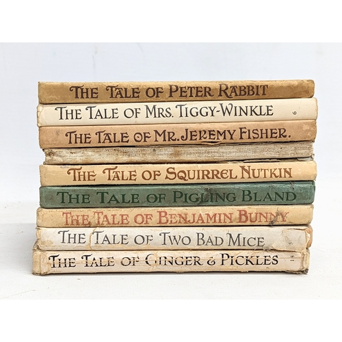 280R - A set of Beatrix Potter books, including The Tale of Peter Rabbit, Mrs. Tiggy-Winkle, Jeremy Fisher,... 