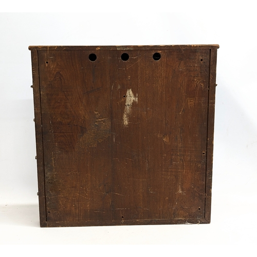 280Q - An early 20th century ship's bell board. 59.5x8x60cm