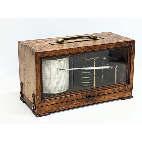 265C - A late 19th century barograph by Richard Freres, Paris.