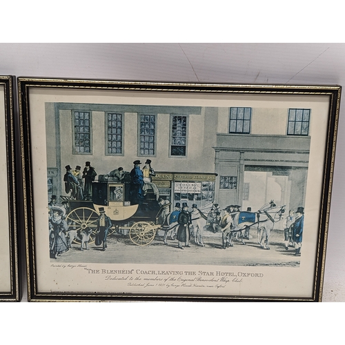 265G - A set of 4 vintage Georgian style prints. 33x25cm