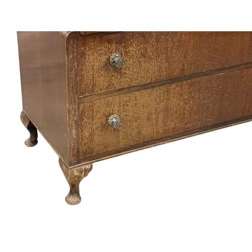 250 - A vintage dressing chest. 107x46x152cm