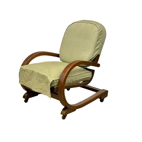 1088 - A rare good quality Art Deco ‘Famulus’ armchair, designed by J.P. Hully for P.E. Gane & Co. 1930’s.