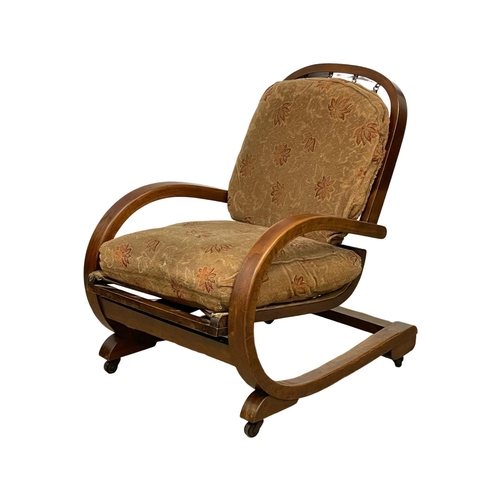 1088 - A rare good quality Art Deco ‘Famulus’ armchair, designed by J.P. Hully for P.E. Gane & Co. 1930’s.