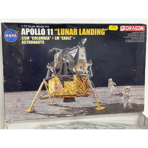 70 - An unused Dragon NASA Apollo 11 ‘Lunar Landing’ model in box. 1:72 scale. Box measures 38x24.5x8cm