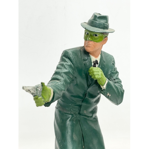 73 - A large ‘The Green Hornet’ painted model figure. 30cm