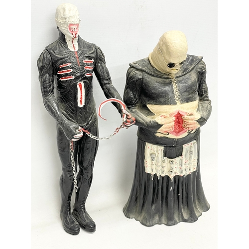 78 - 2 large 1991 and 1992 Screamin Models ‘Hellraiser’ painted model figures. Butterball and the Chatter... 