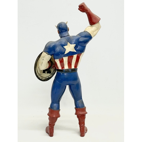 82 - A large 1990 Horizons Marvel ‘Captain America’ painted model figure. 42.5cm