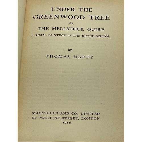 108 - 3 books by Thomas Hardy. Under The Greenwood Tree or The Mellstock Quire. The Life and Death of the ... 