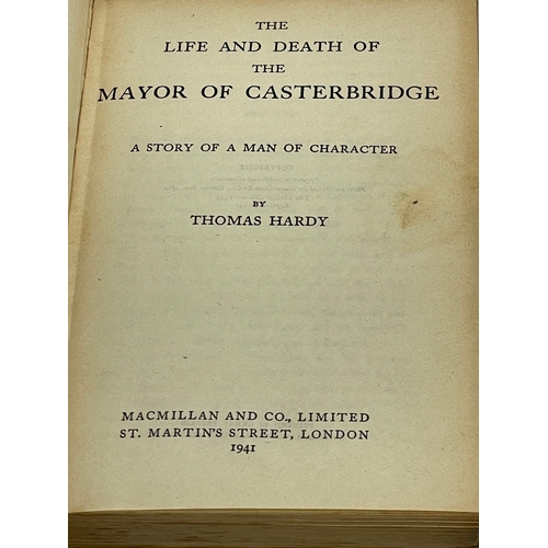 108 - 3 books by Thomas Hardy. Under The Greenwood Tree or The Mellstock Quire. The Life and Death of the ... 