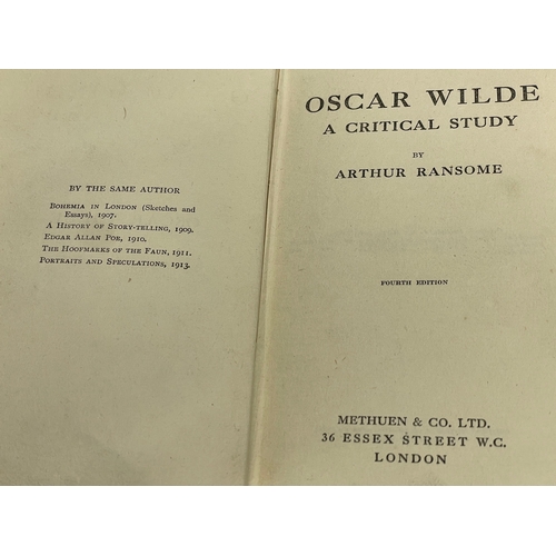 110 - A collection of books. Including Oscar Wilde A Critical Study by Arthur Ransome, Fourth Edition. Spe... 