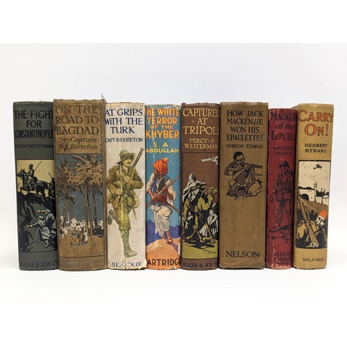 211 - A collection of vintage books The Fight For Constantinople by Percy F. Westerman, On The Road To Bag... 