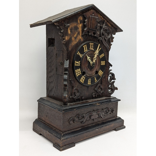 213 - A Victorian Black Forest mantle cuckoo clock.