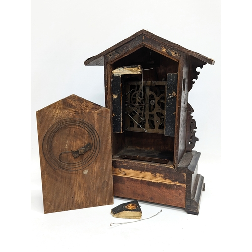 213 - A Victorian Black Forest mantle cuckoo clock.