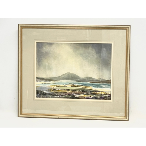 584 - A watercolour painting by T. Stevenson. Painting measures 39x29cm frame 58x49cm