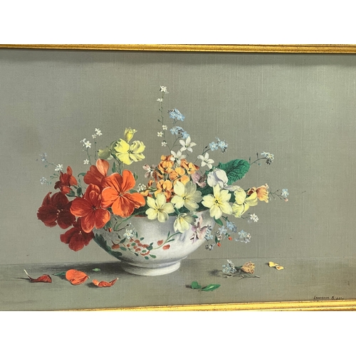 579 - A good quality Still Life print of the original painting by Laurence Biddle in an ornate gilt frame.... 