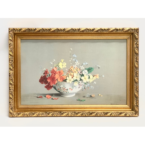 579 - A good quality Still Life print of the original painting by Laurence Biddle in an ornate gilt frame.... 