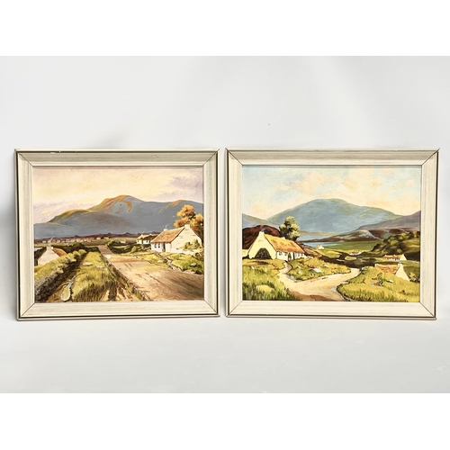 577 - 2 oil paintings by Barbara Mills. Broughshane. Paintings measure 40x50cm. Frame 49x59cm