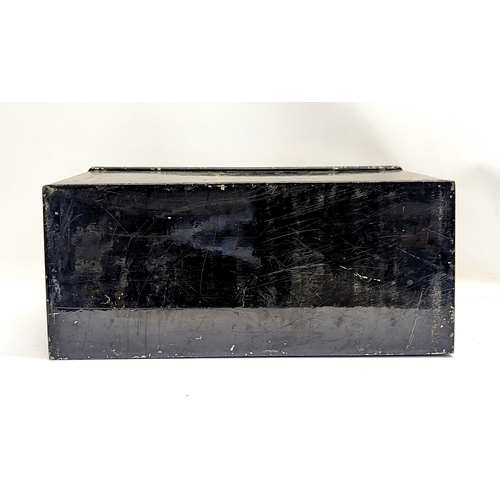 144 - An early 20th century document box. 55x36x23.5cm