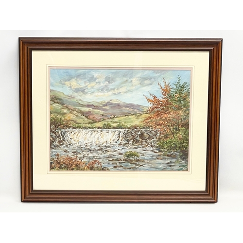 573 - A large oil painting by B. Davis. Painting measure 60x44.5cm. Frame 86x72cm