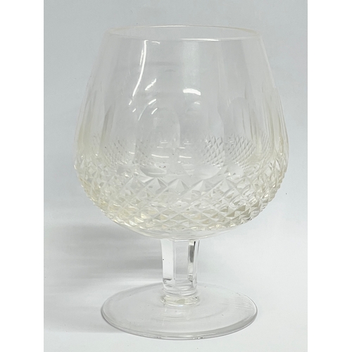 645 - A set of 4 Waterford Crystal ‘Donegal’ pattern wine glasses 8x13cm and a Waterford Crystal ‘Colleen’... 