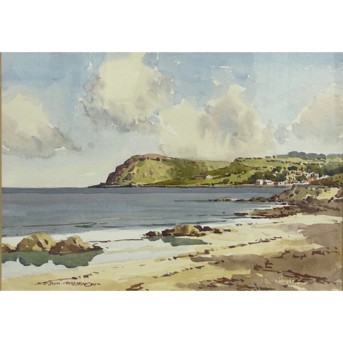 32 - A watercolour painting by Sam McLarnon. Painting measures 31.5x22.5cm. Frame 50.5x42.5cm