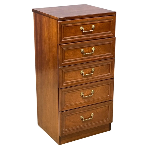 234 - A 4 piece G-Plan mahogany bedroom suite. 2 chests of drawers and a pair of bedsides. Tall chest meas... 