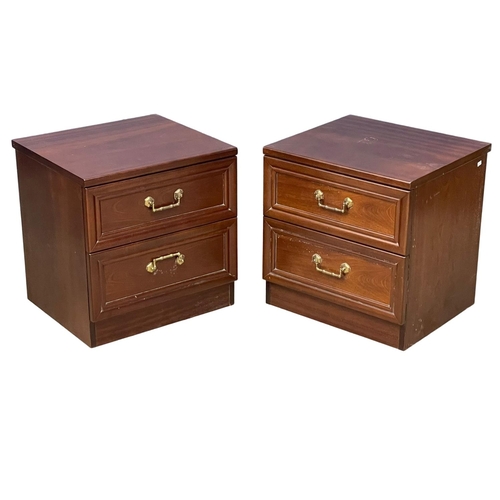 234 - A 4 piece G-Plan mahogany bedroom suite. 2 chests of drawers and a pair of bedsides. Tall chest meas... 