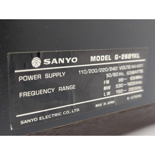 594 - A Sanyo music centre, model G-2601KL