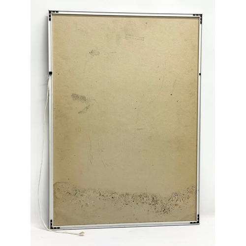 72 - A Tara Sapco N.Y USA mirror by Aspell Saggers & Co LTD, 1977. 51x71.5cm.