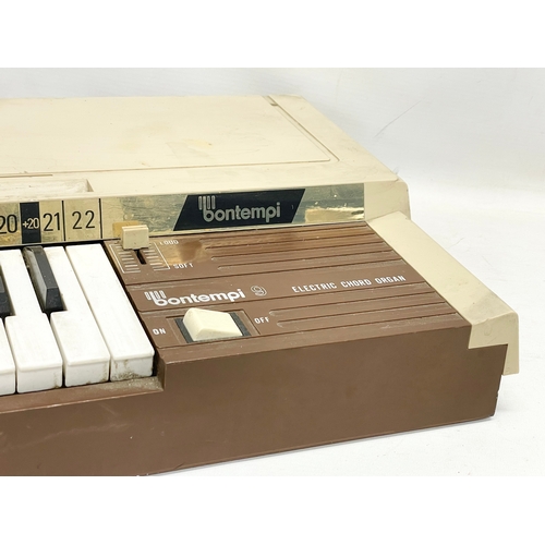 261 - A vintage Bontempi Electric Chord Organ and a Tannoy speaker.