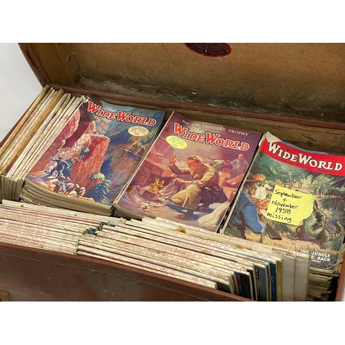 262 - A large collection of vintage ‘The Wide World’ magazines.