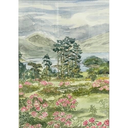 81 - A watercolour painting by Jean Blair. Painting measures 24x34cm. Frame 41x51cm.