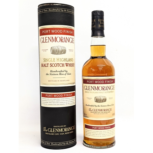 19 - A sealed Glenmorangie Single Highland Malt Scotch Whisky Port Wood Finish in case. Matured in Americ... 